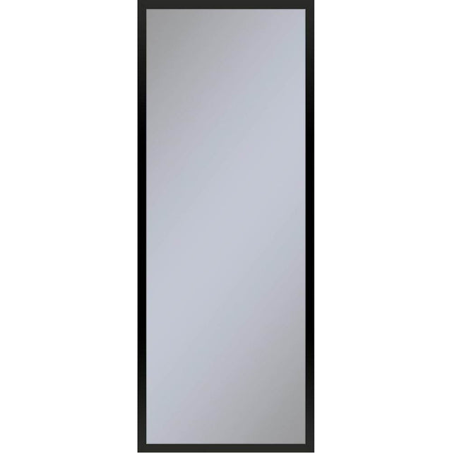 Robern - Profiles Framed Cabinet, 16'' x 40'' x 6'', Matte Black, Electrical Outlet, USB Charging Ports, Left Hinge - Matte Black