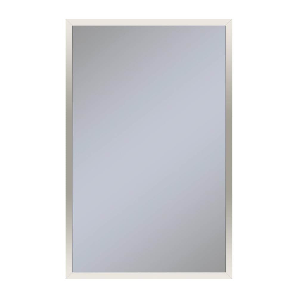Robern - Profiles Framed Cabinet, 20'' x 30'' x 4'', Polished Nickel, Electrical Outlet, USB Charging Ports, Right Hinge - Polished Nickel