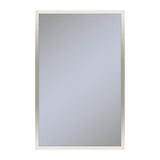 Robern - Profiles Framed Cabinet, 20'' x 30'' x 4'', Polished Nickel, Electrical Outlet, USB Charging Ports, Right Hinge - Polished Nickel