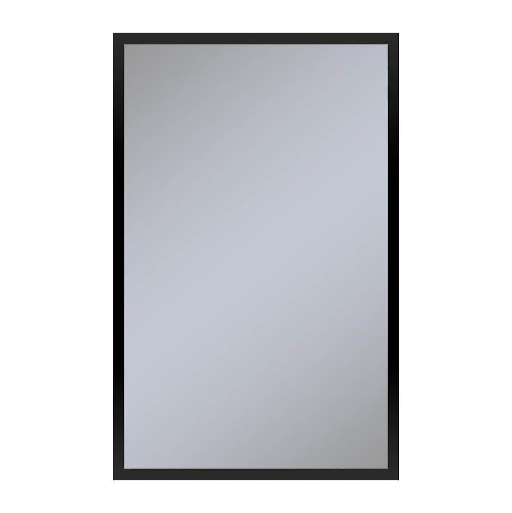 Robern - Profiles Framed Cabinet, 20'' x 30'' x 6'', Matte Black, Non-Electric, Reversible Hinge - Matte Black