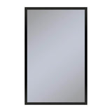 Robern - Profiles Framed Cabinet, 20'' x 30'' x 6'', Matte Black, Non-Electric, Reversible Hinge - Matte Black