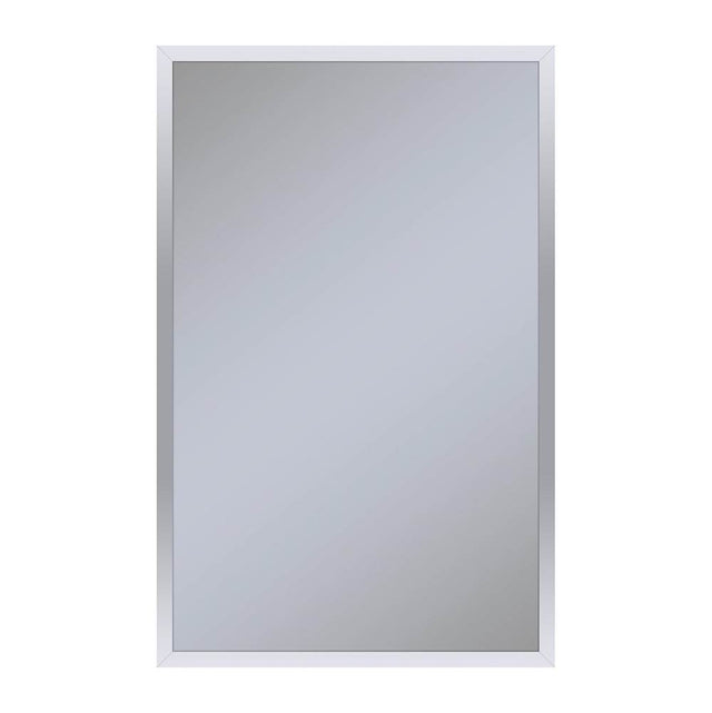 Robern - Profiles Framed Cabinet, 20'' x 30'' x 6'', Chrome, Electrical Outlet, USB Charging Ports, Right Hinge - Chrome