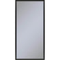 Robern - Profiles Framed Cabinet, 20'' x 40'' x 4'', Matte Black, Electrical Outlet, USB Charging Ports, Left Hinge - Matte Black