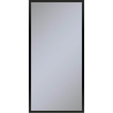 Robern - Profiles Framed Cabinet, 20'' x 40'' x 6'', Matte Black, Electrical Outlet, USB Charging Ports, Right Hinge - Matte Black