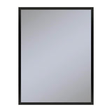 Robern - Profiles Framed Cabinet, 24'' x 30'' x 4'', Matte Black, Non-Electric, Reversible Hinge - Matte Black