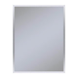 Robern - Profiles Framed Cabinet, 24'' x 30'' x 6'', Chrome, Electrical Outlet, USB Charging Ports, Right Hinge - Chrome