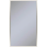 Robern - Profiles Framed Cabinet, 24'' x 40'' x 4'', Polished Nickel, Electrical Outlet, USB Charging Ports, Left Hinge - Polished Nickel