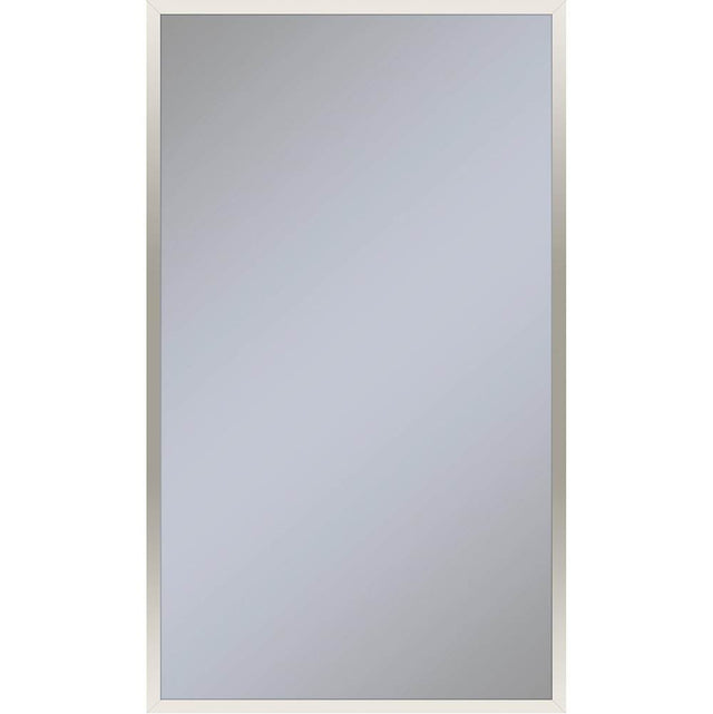 Robern - Profiles Framed Cabinet, 24'' x 40'' x 6'', Polished Nickel, Electrical Outlet, USB Charging Ports, Left Hinge - Polished Nickel