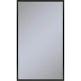 Robern - Profiles Framed Cabinet, 24'' x 40'' x 6'', Matte Black, Non-Electric, Reversible Hinge - Matte Black