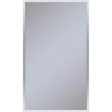 Robern - Profiles Framed Cabinet, 24'' x 40'' x 6'', Chrome, Electrical Outlet, USB Charging Ports, Right Hinge - Chrome