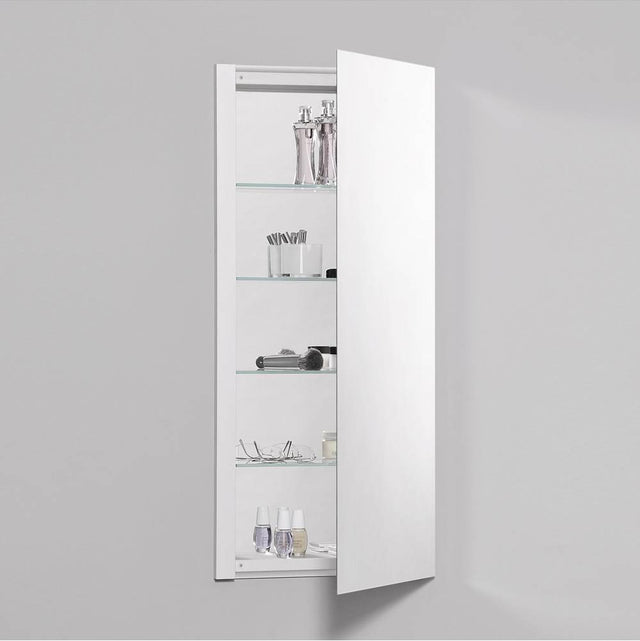 Robern - R3 Series Cabinet, 16'' x 36'' x 4'', Single Door, Polished Edge