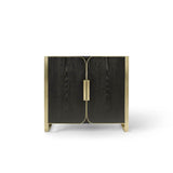 Robern - Bergman 36'' X 34'' X 23'' Vanity In Natural Gray With Brushed Pewter Finish - Natural Gray and Brushed Pewter