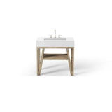 Bodo Vanity, 36'' X 34'' X 23'', Light Gray Oak, No Vanity Top