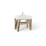 Bodo Vanity, 36'' X 34'' X 23'', Light Gray Oak, No Vanity Top