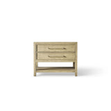 Robern - Skaarsgard Vanity, 36'' X 34'' X 23'', Rustic Oak With Brushed Pewter, No Vanity Top - Rustic Oak And Brushed Pewter