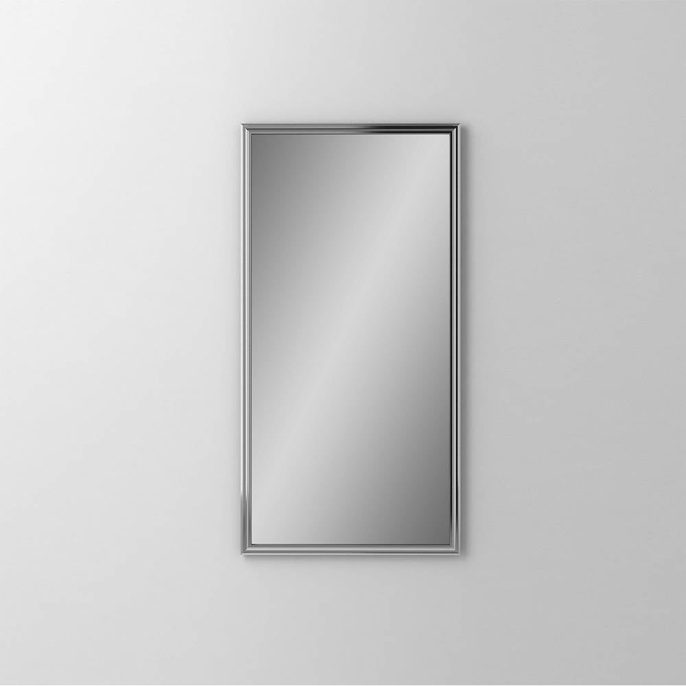 Robern - Main Line Mirror, 16'' x 30'' x 1-5/8'', Rosemont Frame, Chrome - Chrome