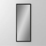 Robern - Main Line Mirror, 16'' x 40'' x 1-5/8'', Rosemont Frame, Brushed Black - Brushed Black