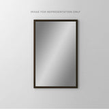 Robern - Main Line Mirror, 24'' x 40'' x 1-5/8'', Rosemont Frame, Brushed Black - Brushed Black