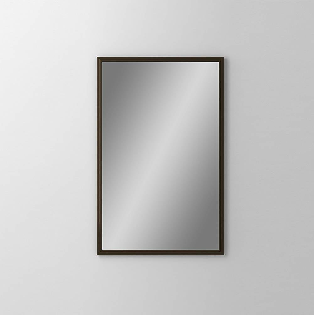 Robern - Main Line Mirror, 24'' x 40'' x 1-5/8'', Rosemont Frame, Brushed Bronze - Brushed Bronze