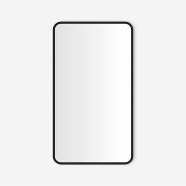 Robern - MIRROR, ROUND CORNER METAL 2034, MAT BLK - Matte Black