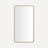 Robern - MIRROR, ROUND CORNER METAL 2444, AGD BRS - Aged Brass