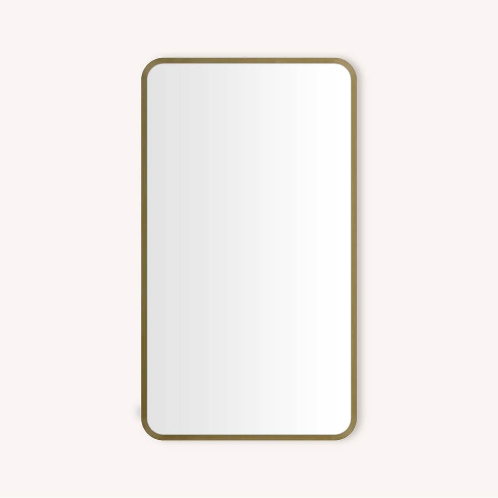 Robern - CAB, ROUND CORNR MTL 2034D4, AG BRS, ELE - Aged Brass