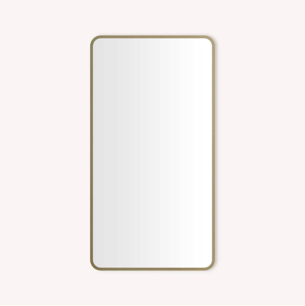 Robern - CAB, ROUND CORNR MTL 2444D4, AG BRS, ELE - Aged Brass