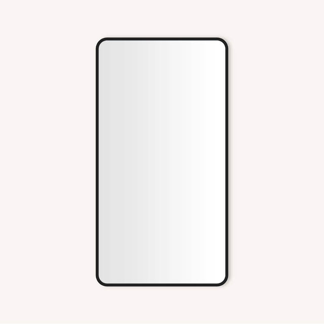 Robern - CAB, ROUND CORNR MTL 2444D4, MA BLK, ELE - Matte Black