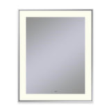 Robern - Sculpt Lighted Mirror, 25'' x 31'' x 2-1/4'', Slim Museum Frame, Chrome, Perimeter Light Pattern, 2700K Color Temperature (Warm White) - Chrome