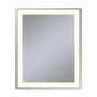 Robern - Sculpt Lighted Mirror, 25'' x 31'' x 2-1/4'', Slim Museum Frame, Polished Nickel, Perimeter Light Pattern, 2700K Color Temperature (Warm White) - Polished Nickel