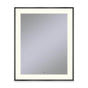 Robern - Sculpt Lighted Mirror, 25'' x 31'' x 2-1/4'', Slim Museum Frame, Matte Black, Perimeter Light Pattern, 2700K Color Temperature (Warm White) - Matte Black