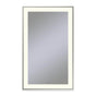 Robern - Sculpt Lighted Mirror, 25'' x 41'' x 2-1/4'', Slim Museum Frame, Polished Nickel, Perimeter Light Pattern, 2700K Color Temperature (Warm White) - Polished Nickel