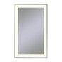 Robern - Sculpt Lighted Mirror, 25'' x 41'' x 2-1/4'', Slim Museum Frame, Chrome, Perimeter Light Pattern, 2700K Color Temperature (Warm White) - Chrome