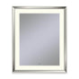 Robern - Sculpt Lighted Mirror, 27'' x 33'' x 2-5/16'', Chamfer Museum Frame, Polished Nickel, Perimeter Light Pattern, 2700K Color Temperature (Warm White) - Polished Nickel