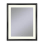 Robern - Sculpt Lighted Mirror, 27'' x 33'' x 2-5/16'', Chamfer Museum Frame, Matte Black, Perimeter Light Pattern, 2700K Color Temperature (Warm White) - Matte Black