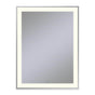 Robern - Sculpt Lighted Mirror, 31'' x 41'' x 2-1/4'', Slim Museum Frame, Chrome, Perimeter Light Pattern, 2700K Color Temperature (Warm White) - Chrome