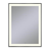 Robern - Sculpt Lighted Mirror, 31'' x 41'' x 2-1/4'', Slim Museum Frame, Matte Black, Perimeter Light Pattern, 2700K Color Temperature (Warm White) - Matte Black