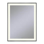 Robern - Sculpt Lighted Mirror, 31'' x 41'' x 2-1/4'', Slim Museum Frame, Matte Black, Perimeter Light Pattern, 2700K Color Temperature (Warm White) - Matte Black