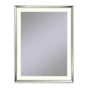 Robern - Sculpt Lighted Mirror, 33'' x 43'' x 2-5/16'', Chamfer Museum Frame, Polished Nickel, Perimeter Light Pattern, 2700K Color Temperature (Warm White) - Polished Nickel
