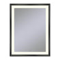 Robern - Sculpt Lighted Mirror, 33'' x 43'' x 2-5/16'', Chamfer Museum Frame, Matte Black, Perimeter Light Pattern, 2700K Color Temperature (Warm White) - Matte Black