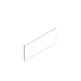 Robern - Cartesian and Profiles Side Kit, 15'' H x 18'' D, Single Side Kit, Matte White - Matte White