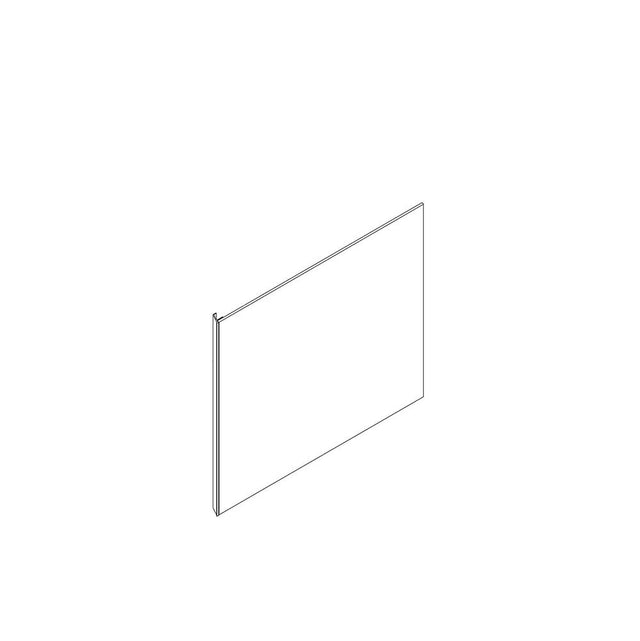 Robern - Cartesian and Profiles Side Kit, 30'' H x 18'' D, Single Side Kit, Matte White - Matte White