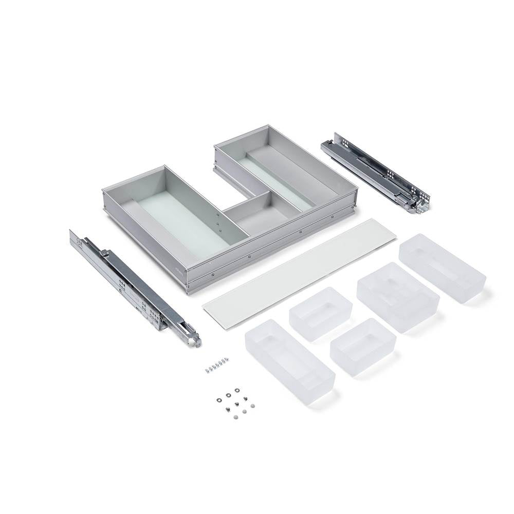 Robern - Slim Drawer Insert, 22-3/16'' x 3-3/4'' x 15-3/8'', Plumbing Drawer, Use in 24'' Drawer