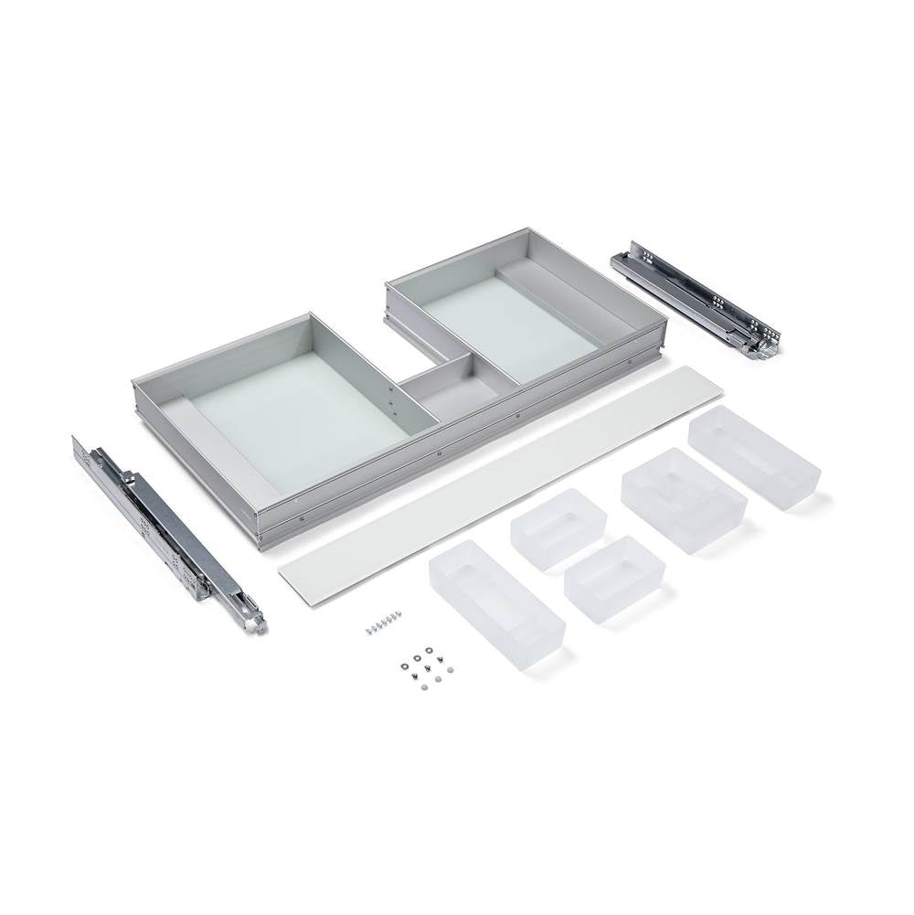 Robern - Slim Drawer Insert, 34-3/16'' x 3-3/4'' x 15-3/8'', Plumbing Drawer, Use in 36'' Drawer
