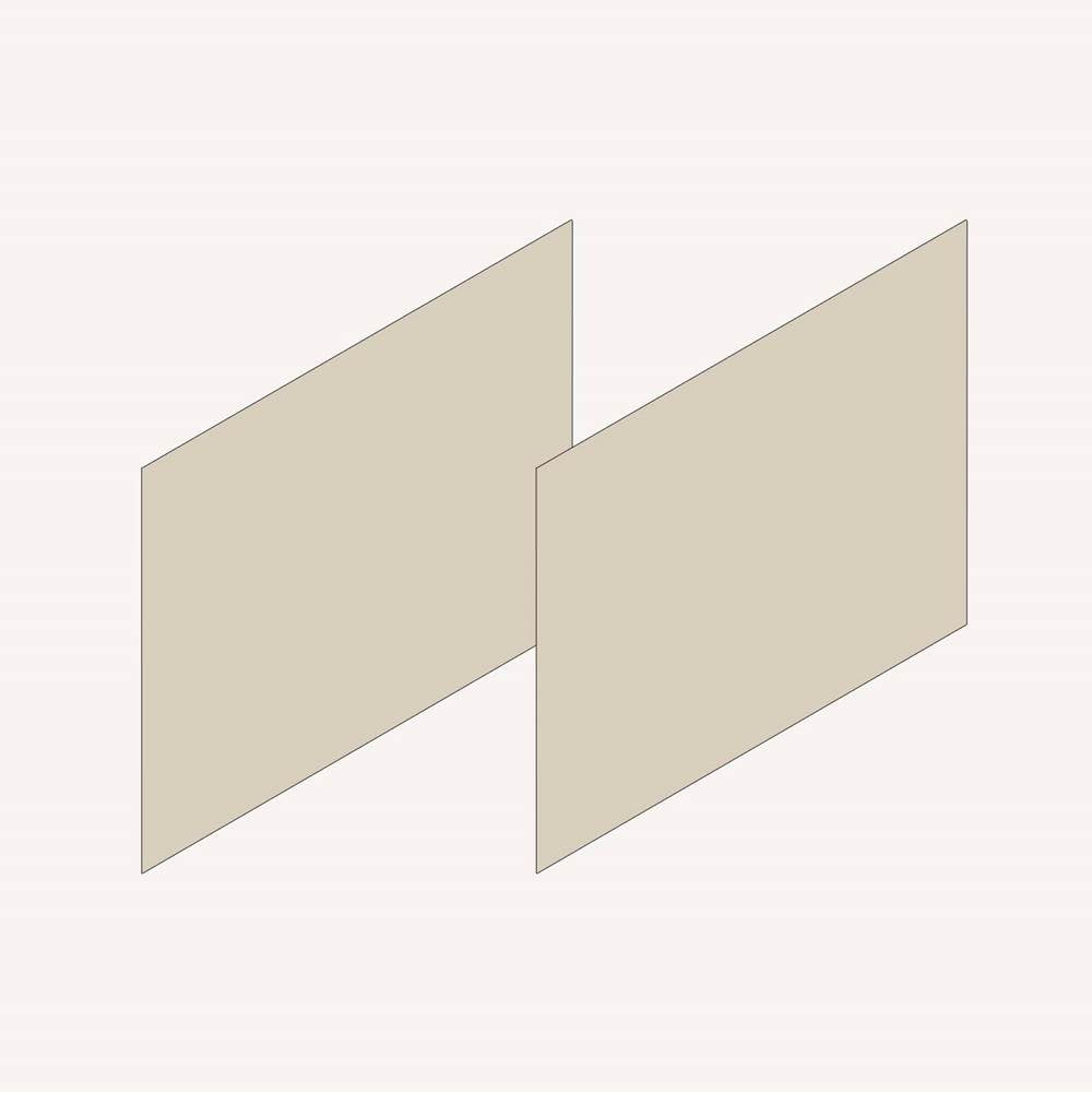 Robern - CART SIDE KIT PAIR, H15,D21,MA SAND - No Finish