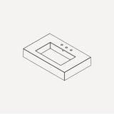 Robern - Bodo/ Skaarsgard Integrated Vanity Top (36'') - Matte White