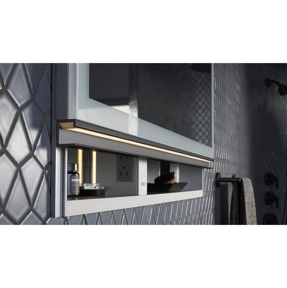 Uplift Tech Cabinet, 30'' x 27'' x 6'', Perimeter Light Pattern Mirror, 2700K Color Temperature (Warm White), Dimmable, Electric