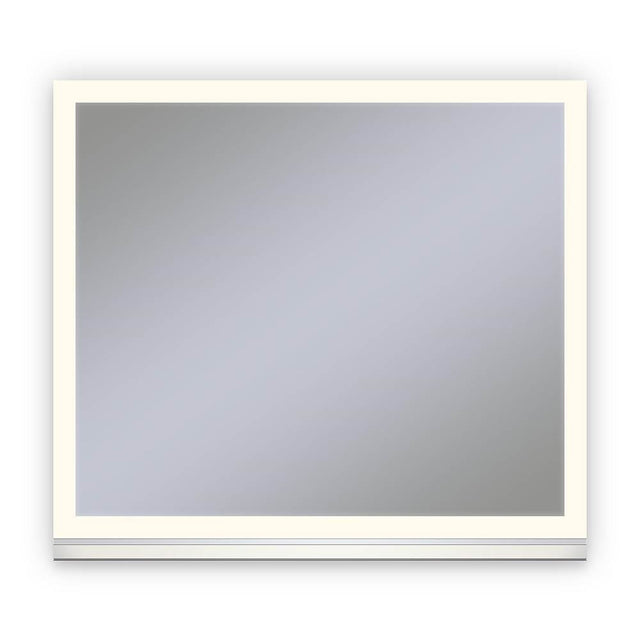 Robern - Uplift Tech Cabinet, 30'' x 27'' x 6'', Perimeter Light Pattern Mirror, 2700K Color Temperature, Dimmable, Electric, Night Light and Defogger - Anodized Aluminum
