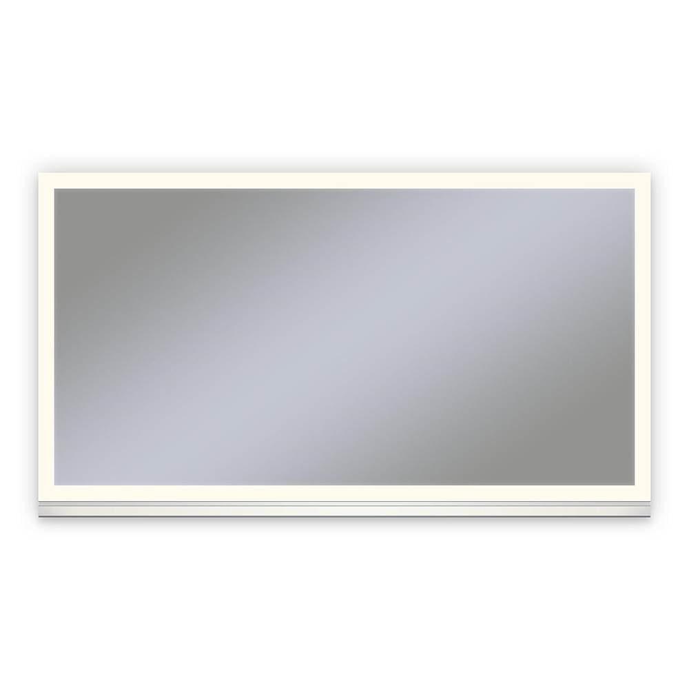 Robern - Uplift Tech Cabinet, 48'' x 27'' x 6'', Perimeter Light Pattern Mirror, 2700K Color Temperature, Dimmable, Electric, Night Light and Defogger - Anodized Aluminum