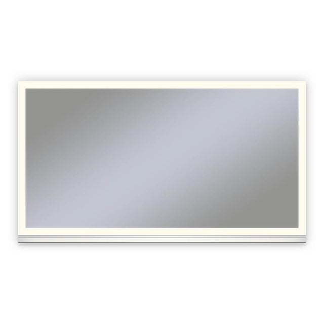 Robern - Uplift Tech Cabinet, 48'' x 27'' x 6'', Perimeter Light Pattern Mirror, 2700K Color Temperature, Dimmable, Electric, Night Light and Defogger - Anodized Aluminum